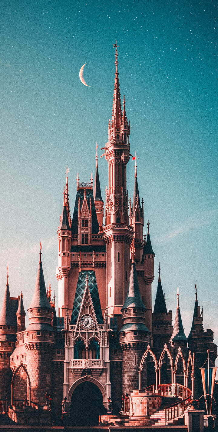 Princess Cinderella Castle 720p Disney Background
