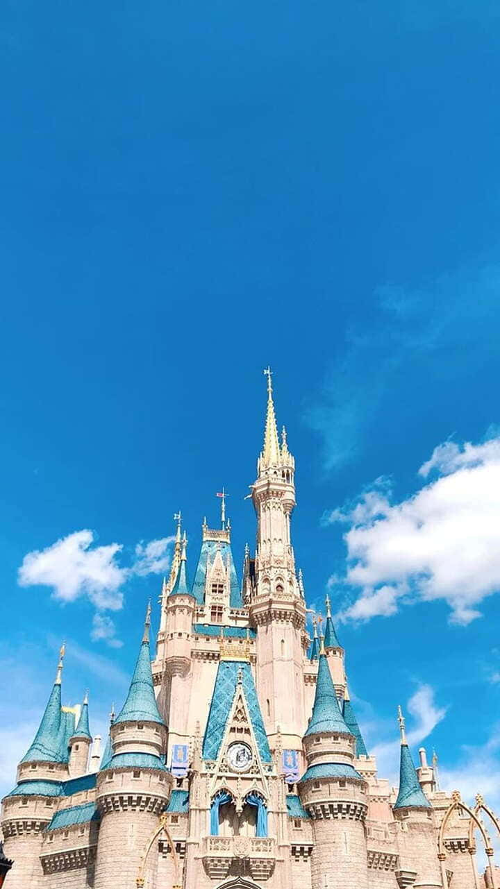 Cinderellacastle 720p Disney Bakgrundsbild.