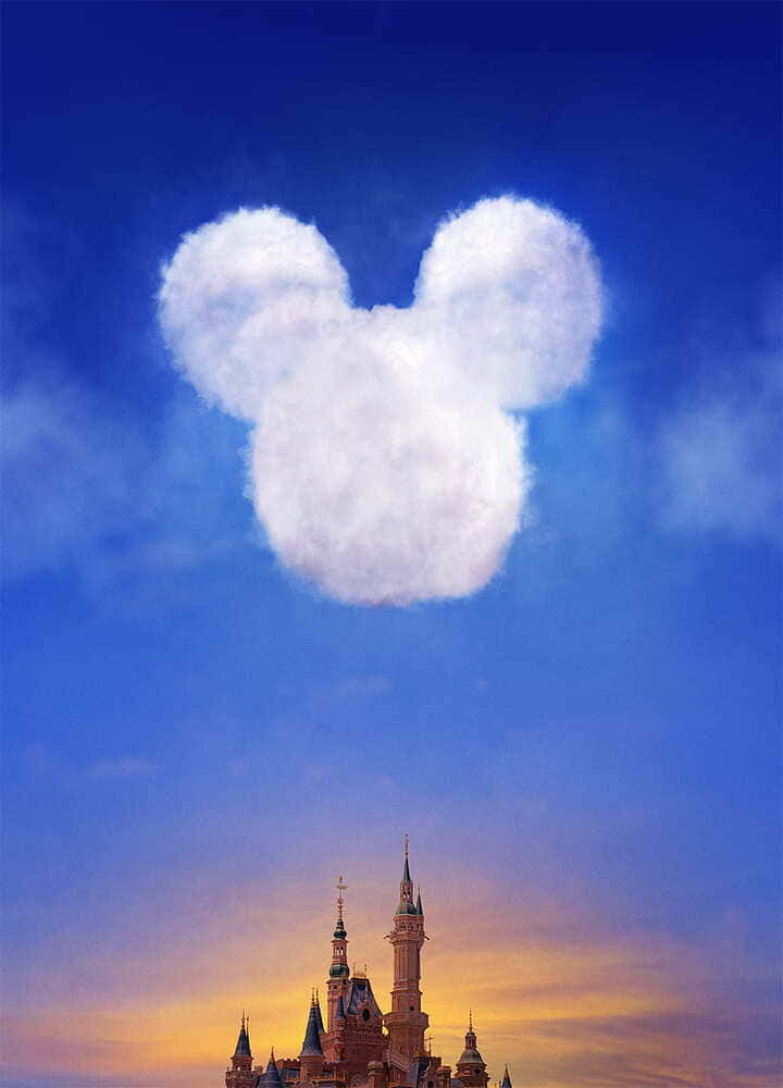 Fondode Pantalla De Mickey Mouse En La Nube Con Resolución De 720p De Disney.