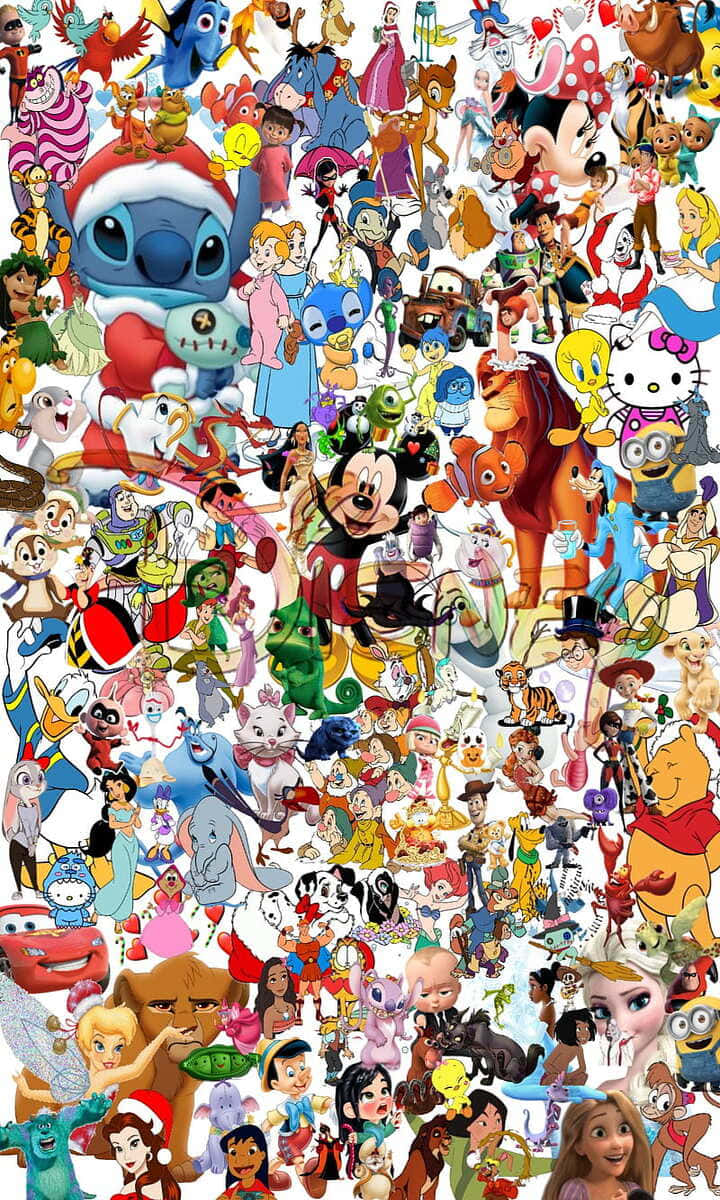 Characters Collage 720p Disney Background