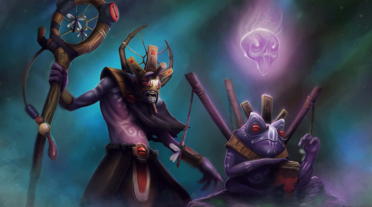 720p Dota 2 Witch Doctor Background