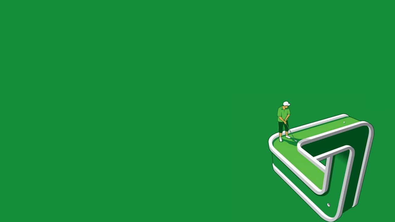 Graphic Green 720p Golf Background