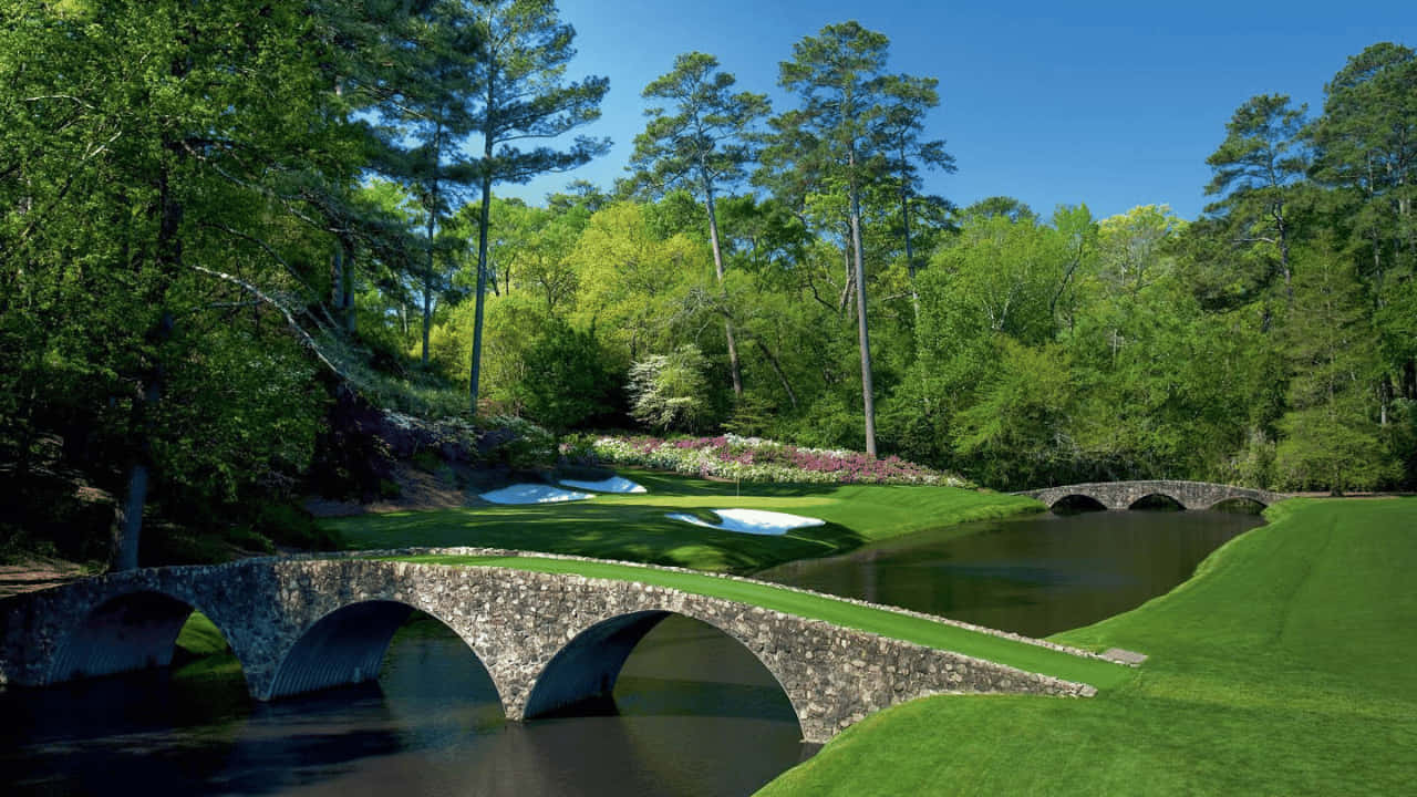 Two Stone Bridges 720p Golf Course Background