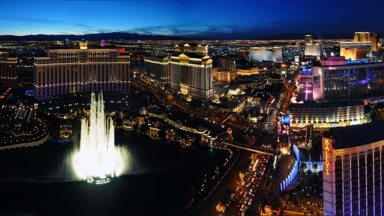 The bright lights of Las Vegas await you.