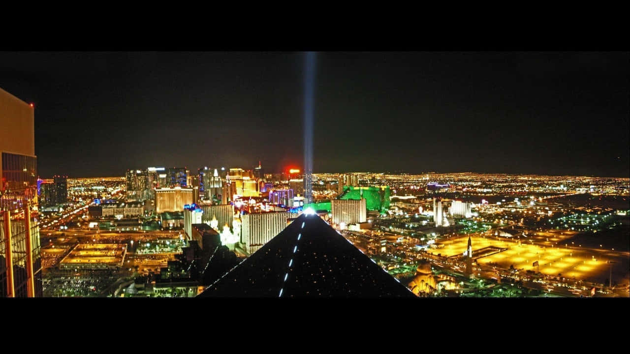 Denfantastiska Las Vegas Strip På Natten
