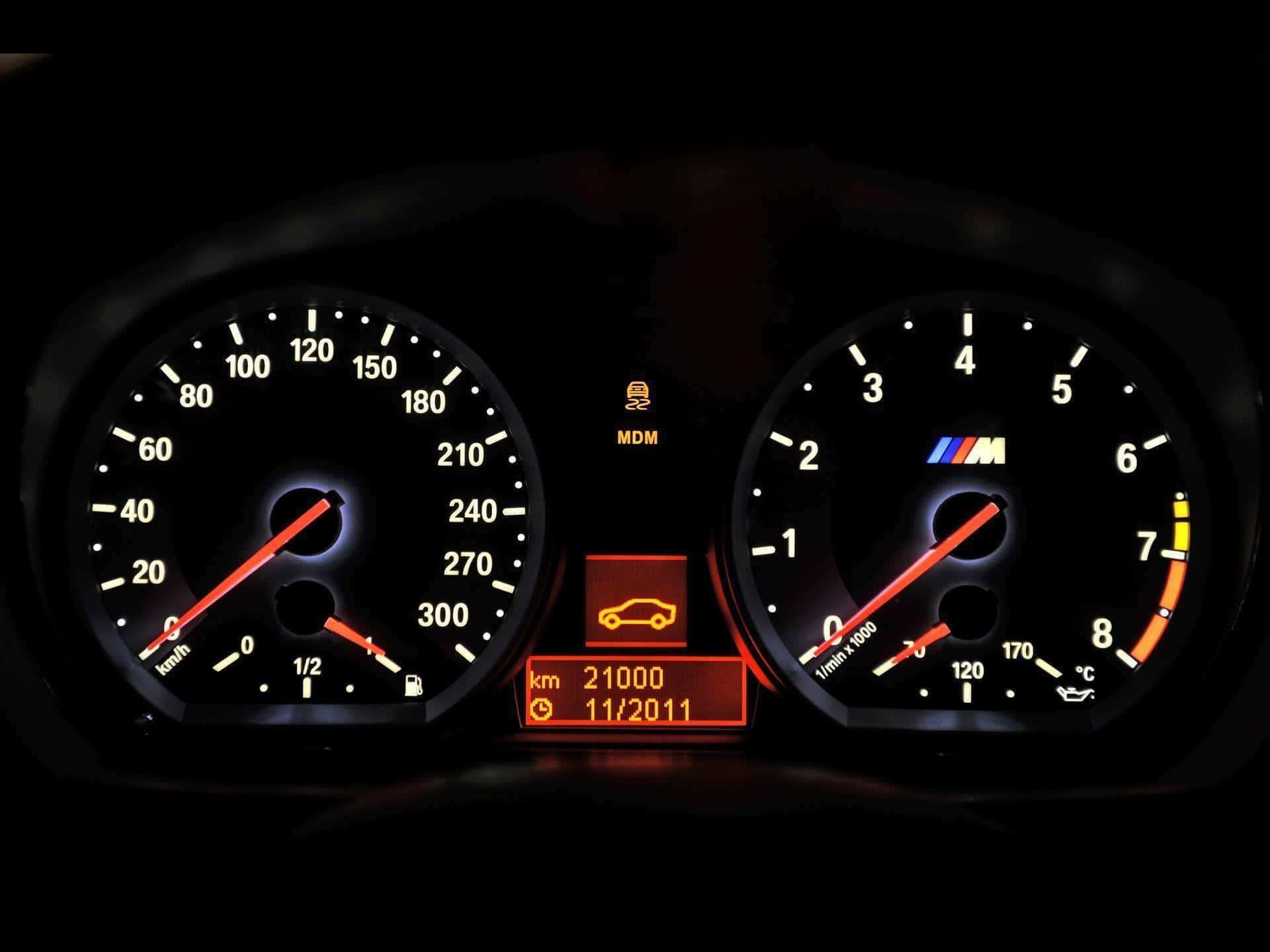 720pm-serien Bakgrundsbild Till Bmw 1-seriens Hastighetsmätare.