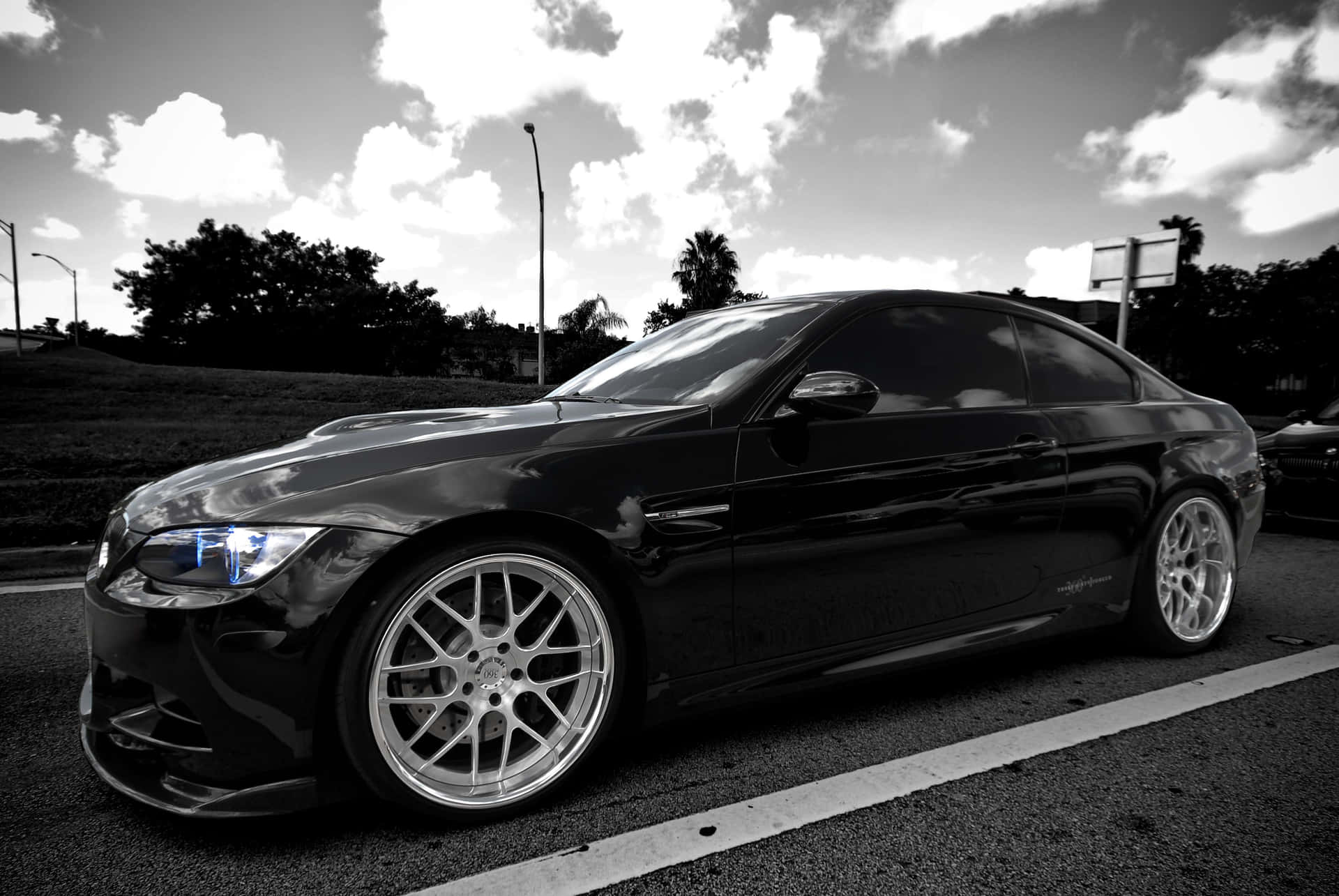 720p M Series Background Black And White BMW M3