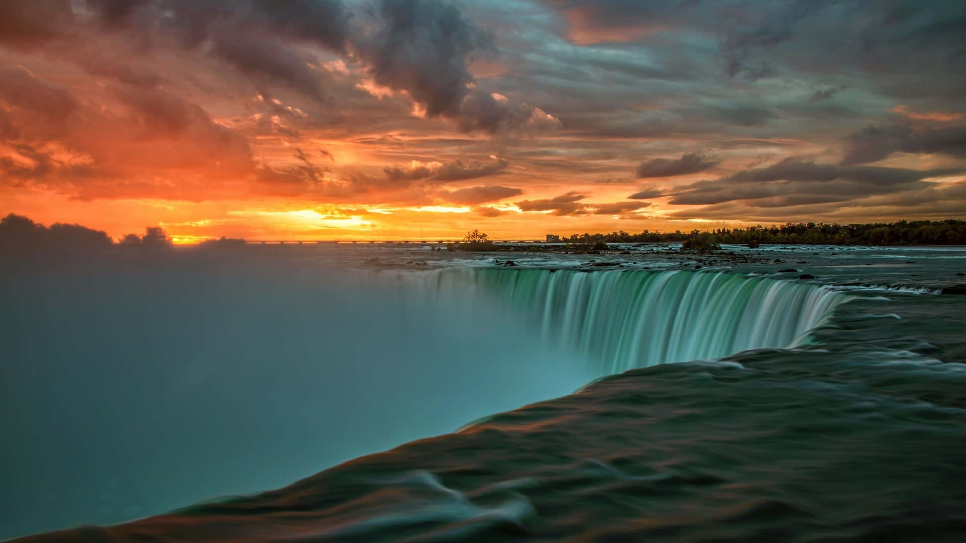 Dieschönheit Der Niagarafälle Einfangen