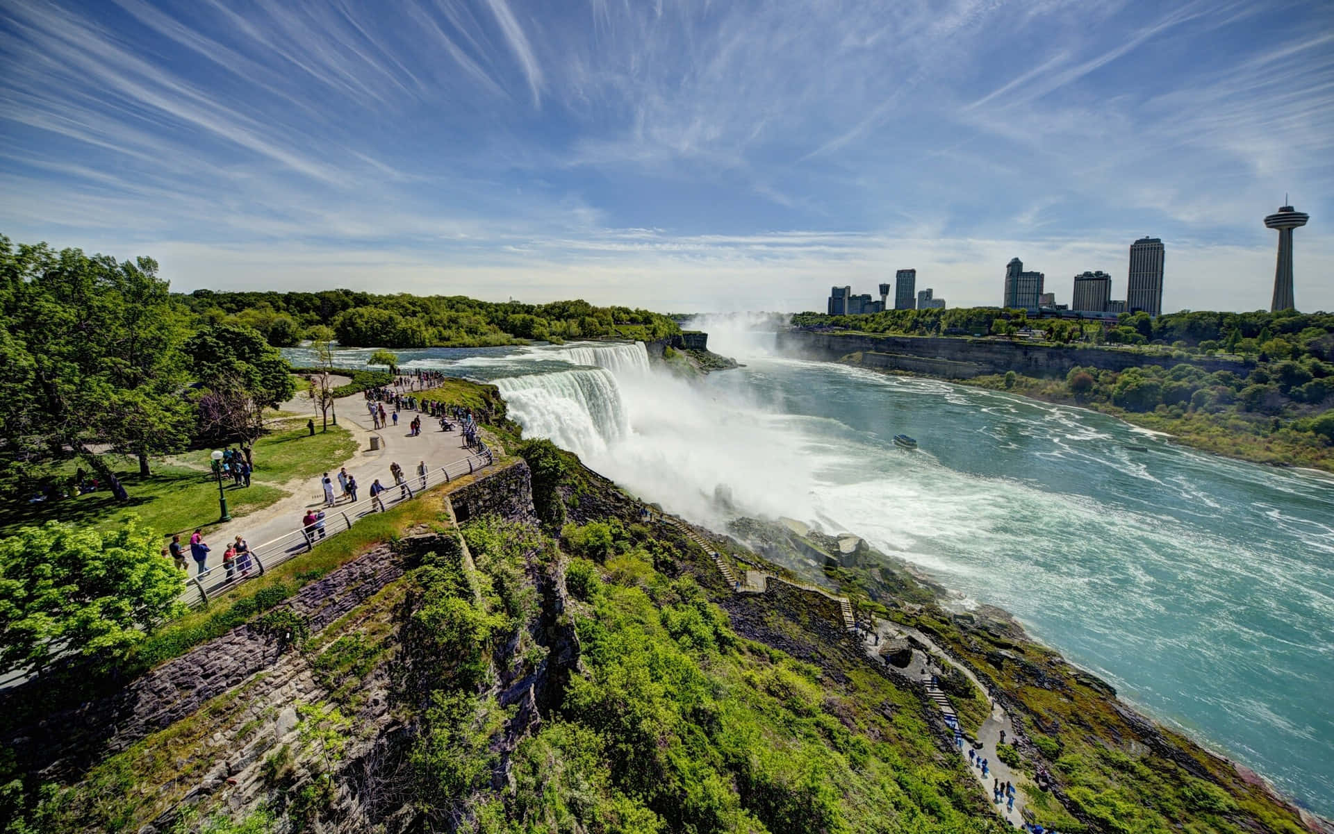 Niagarafallen,hisnande Och Majestätisk.