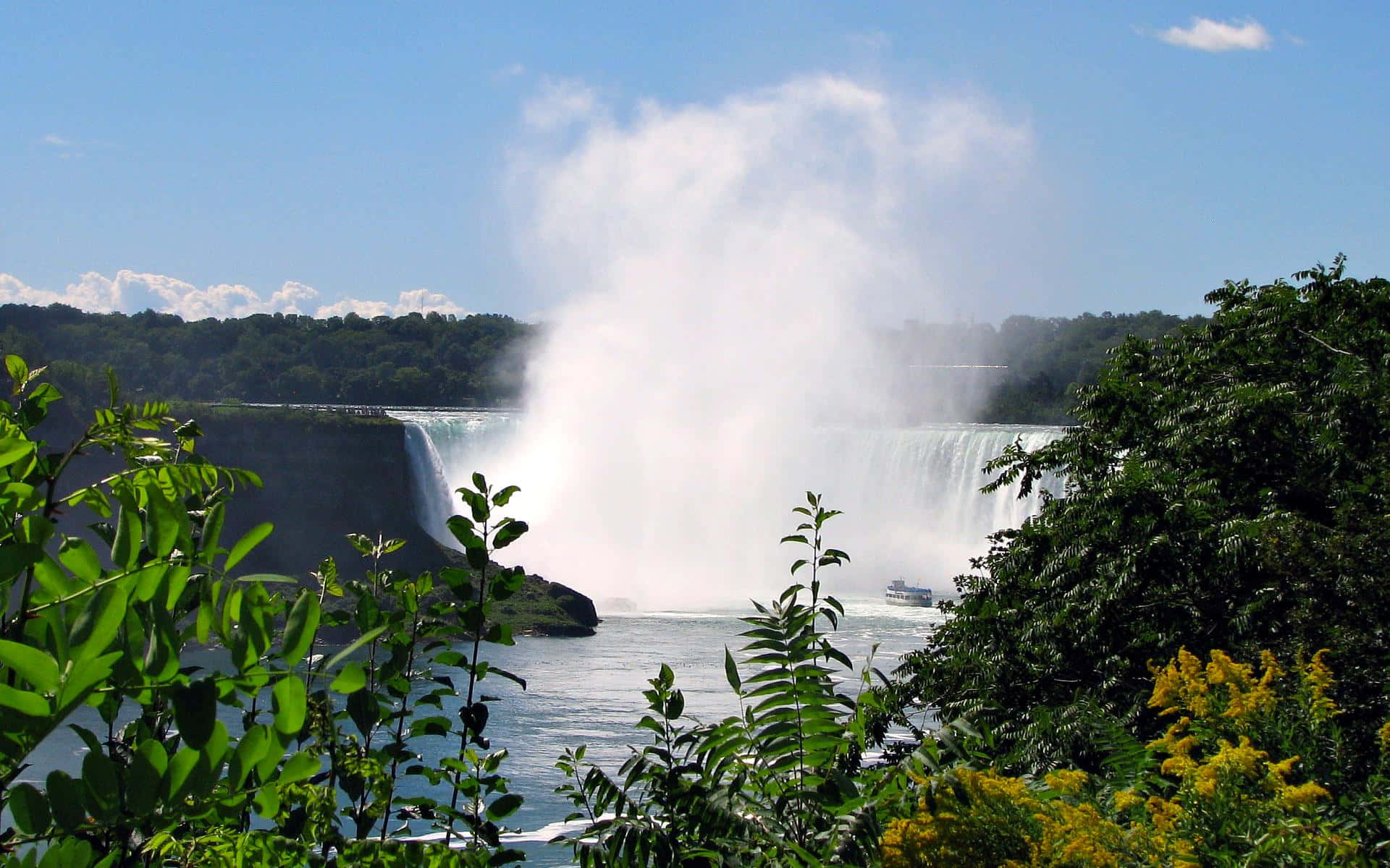 Den majestætiske kraft af Niagara Falls i 720p opløsning.