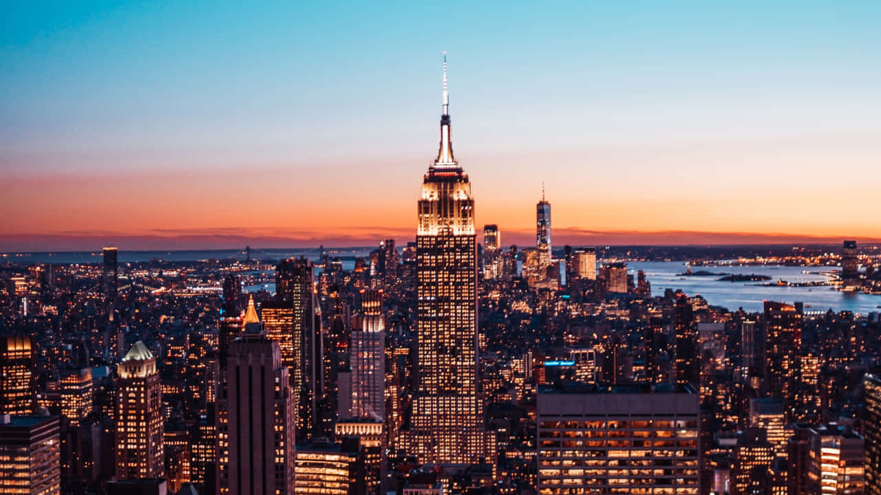 The iconic skyline of New York City