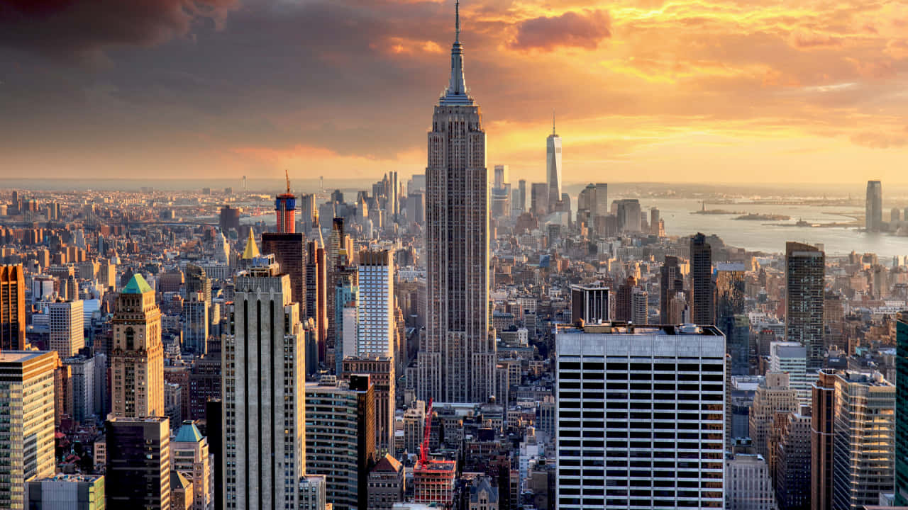 The beautiful skyline of New York City