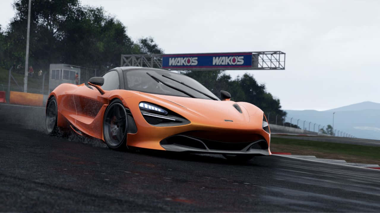 Brown Mclaren 720p Project Cars Background