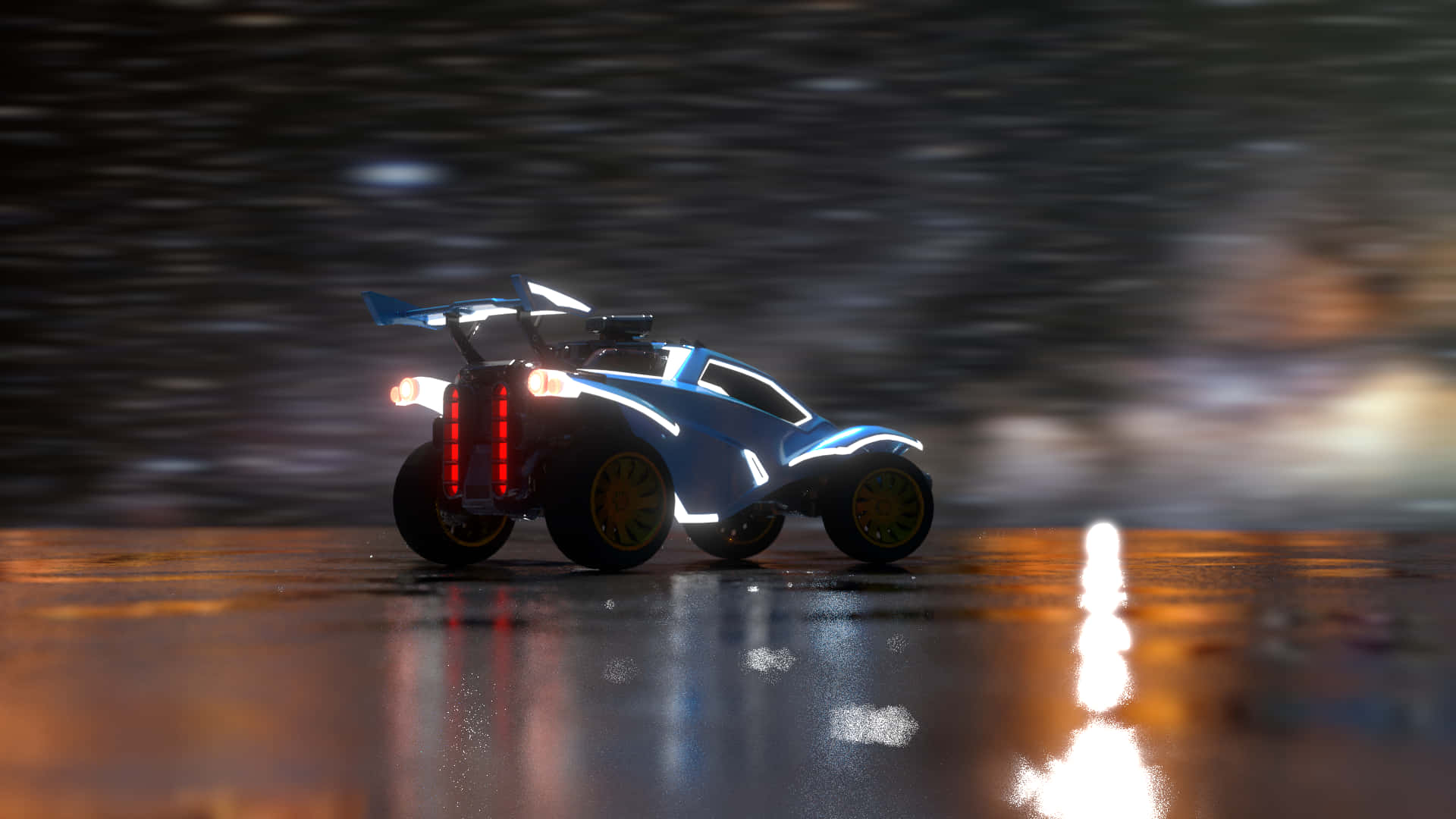 720p Rocket League Background Blurry Gray Background