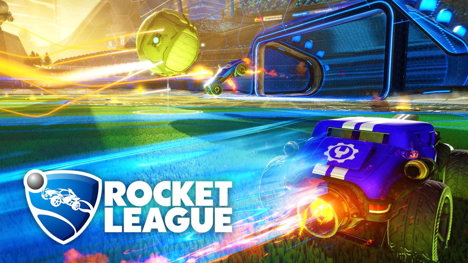 720p Rocket League Background Soccer Ball Background