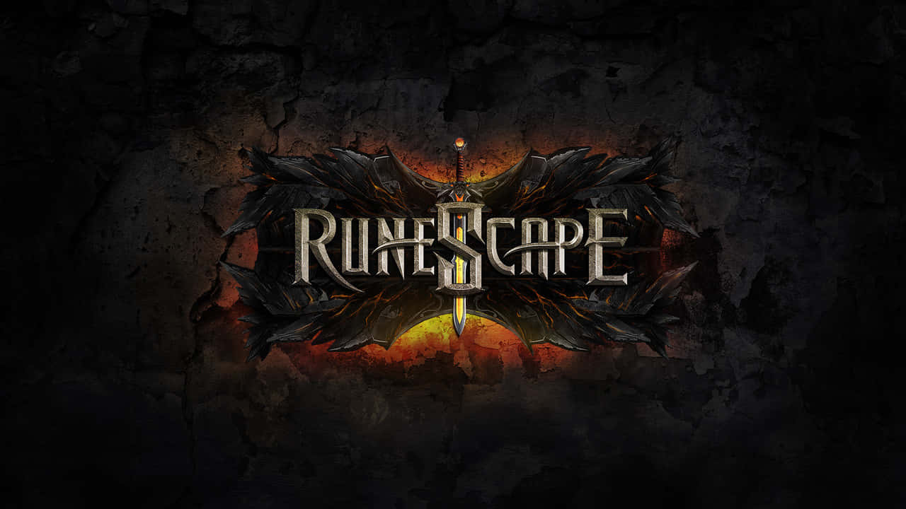 A Logo For Runescape On A Dark Background