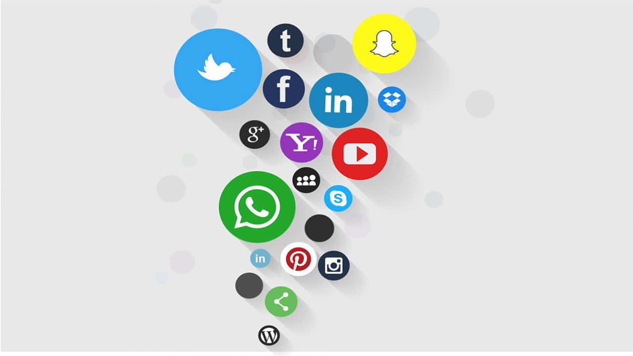 Media Logos 720p Social Background