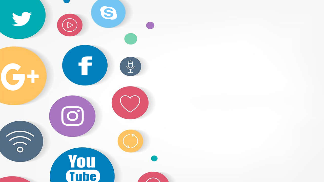 Bubble Logos 720p Social Background