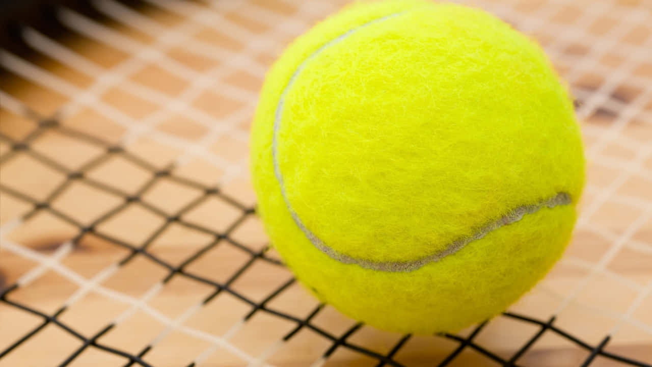 720p Sports Yellow Table Tennis Ball Background