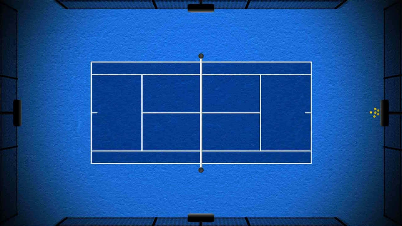 Tennis Pro Demonstrating His Expert Skills