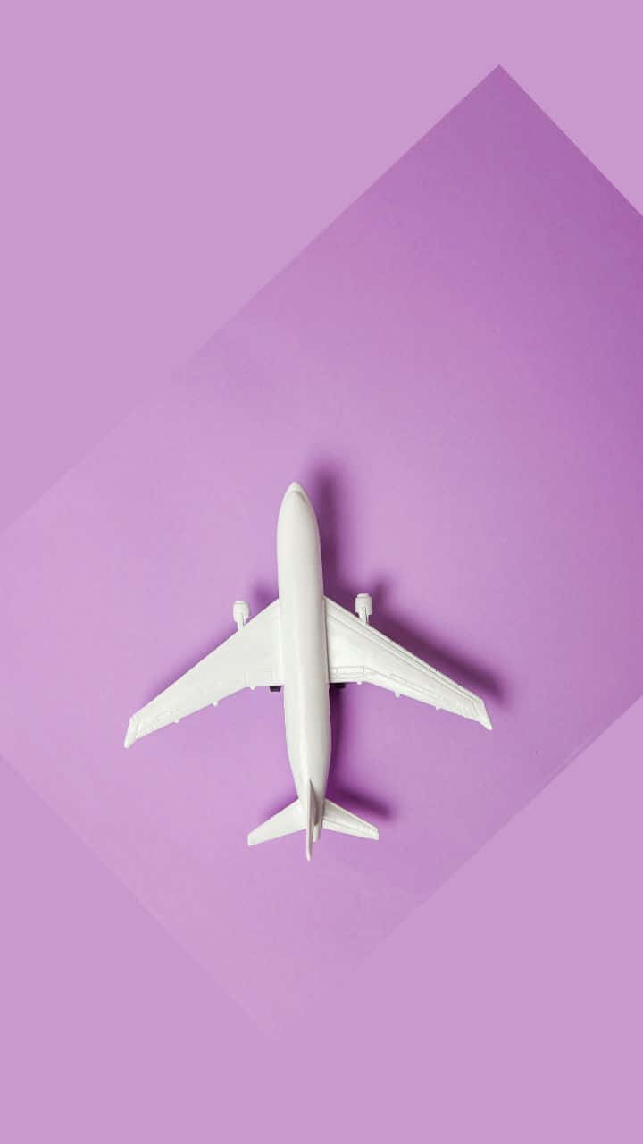 Light Purple 720p Travel Background Airplane Model Background