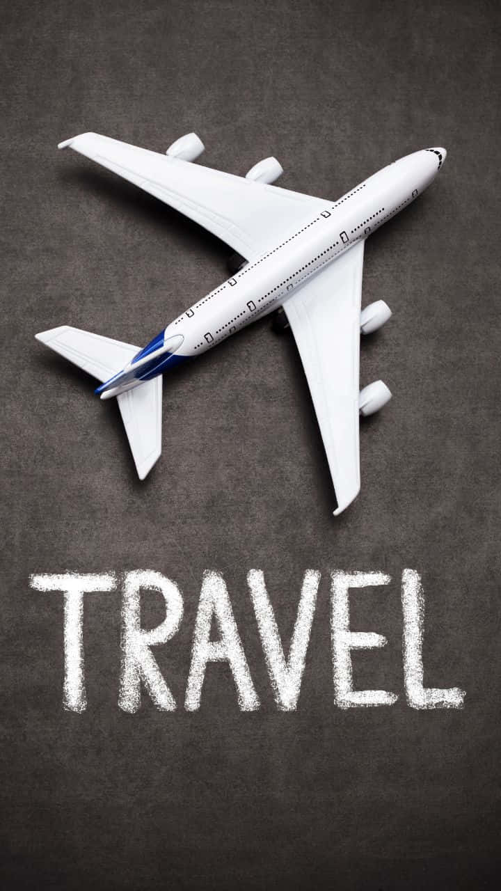 720p Travel Background Simple Airplane Model Background