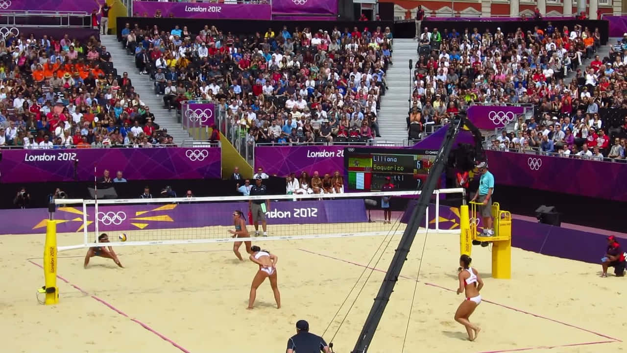 720p Volleyball National Competition Background