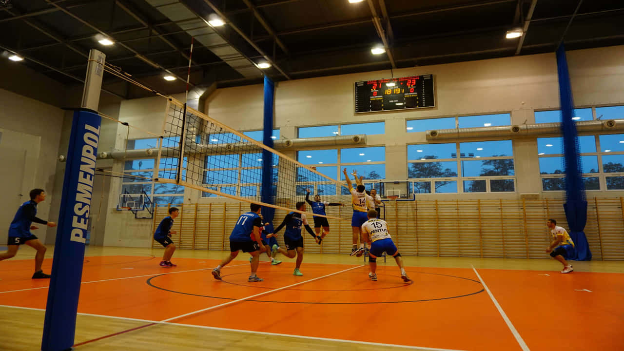720p Indoor Volleyball Background