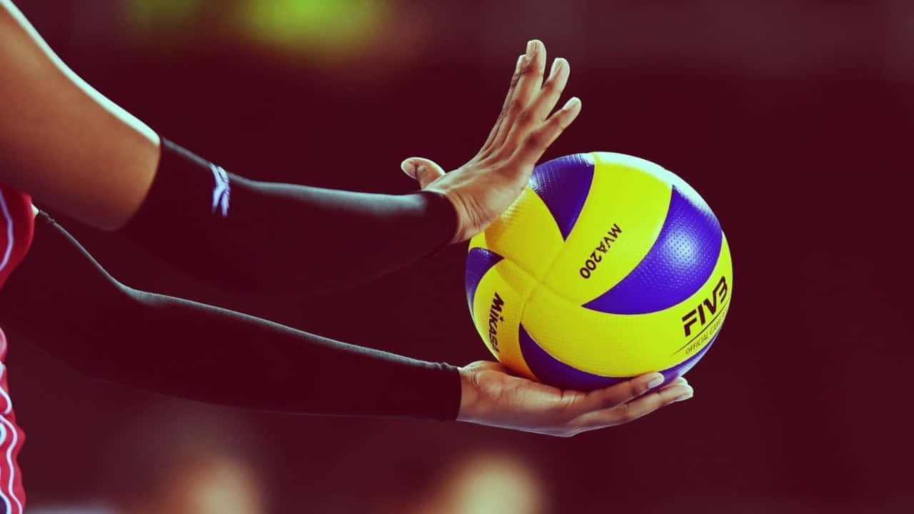 720p Volleyball Serve Ball Background