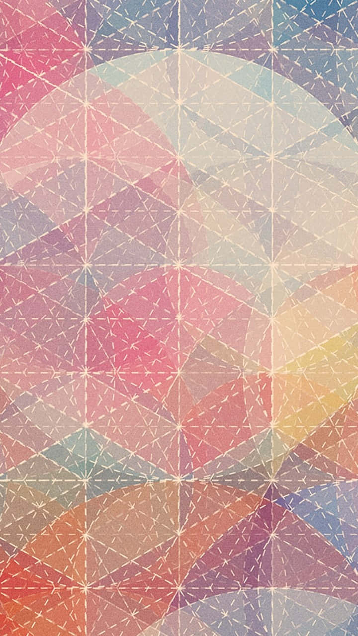 Abstract Geometric Pattern With A Colorful Background Wallpaper