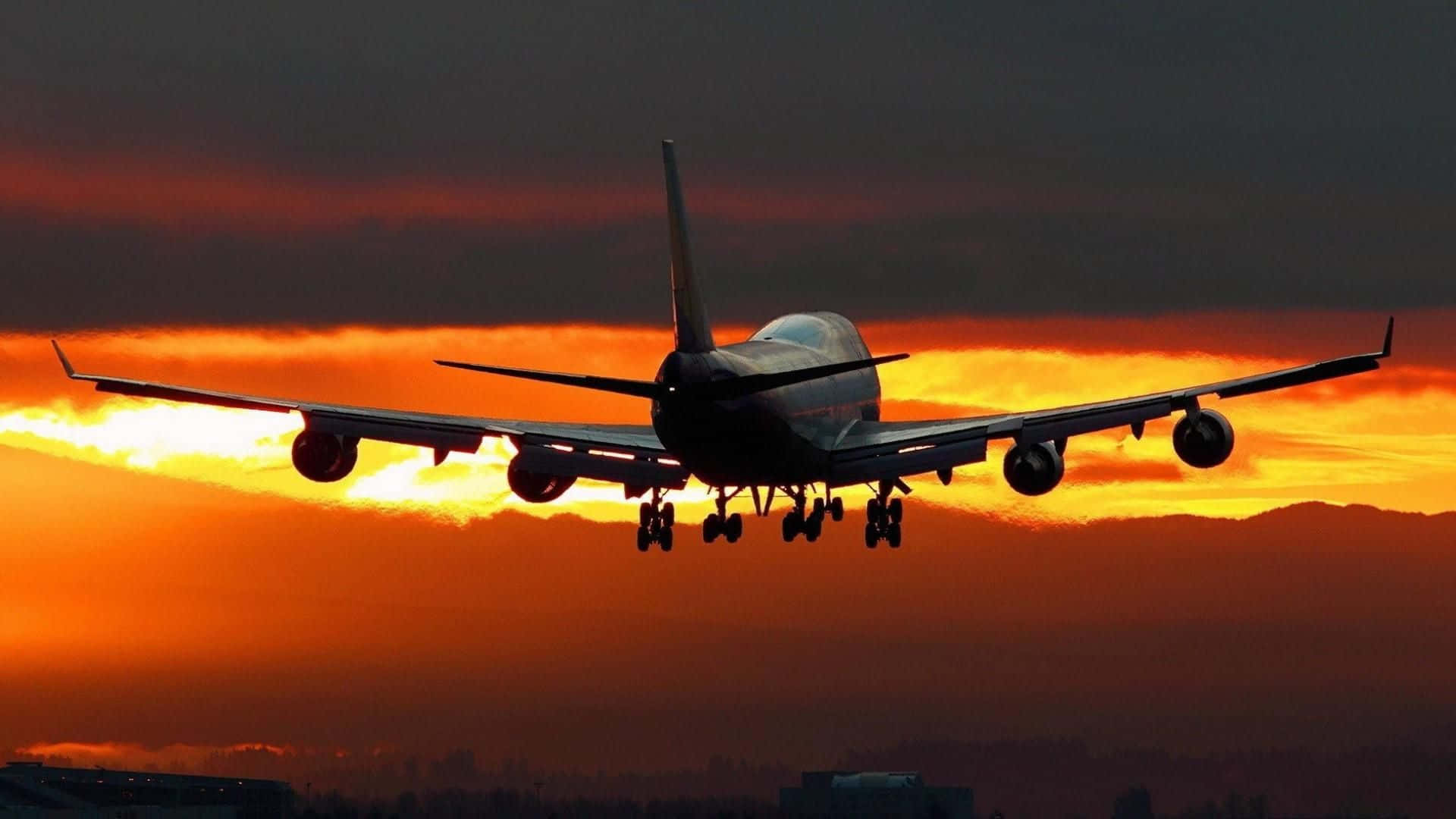 "Travel the World on a Boeing 747" Wallpaper