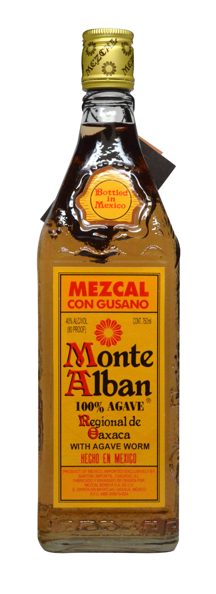 750 ml flaske Monte Alban Mezcal Reposado Tepeztate Wallpaper