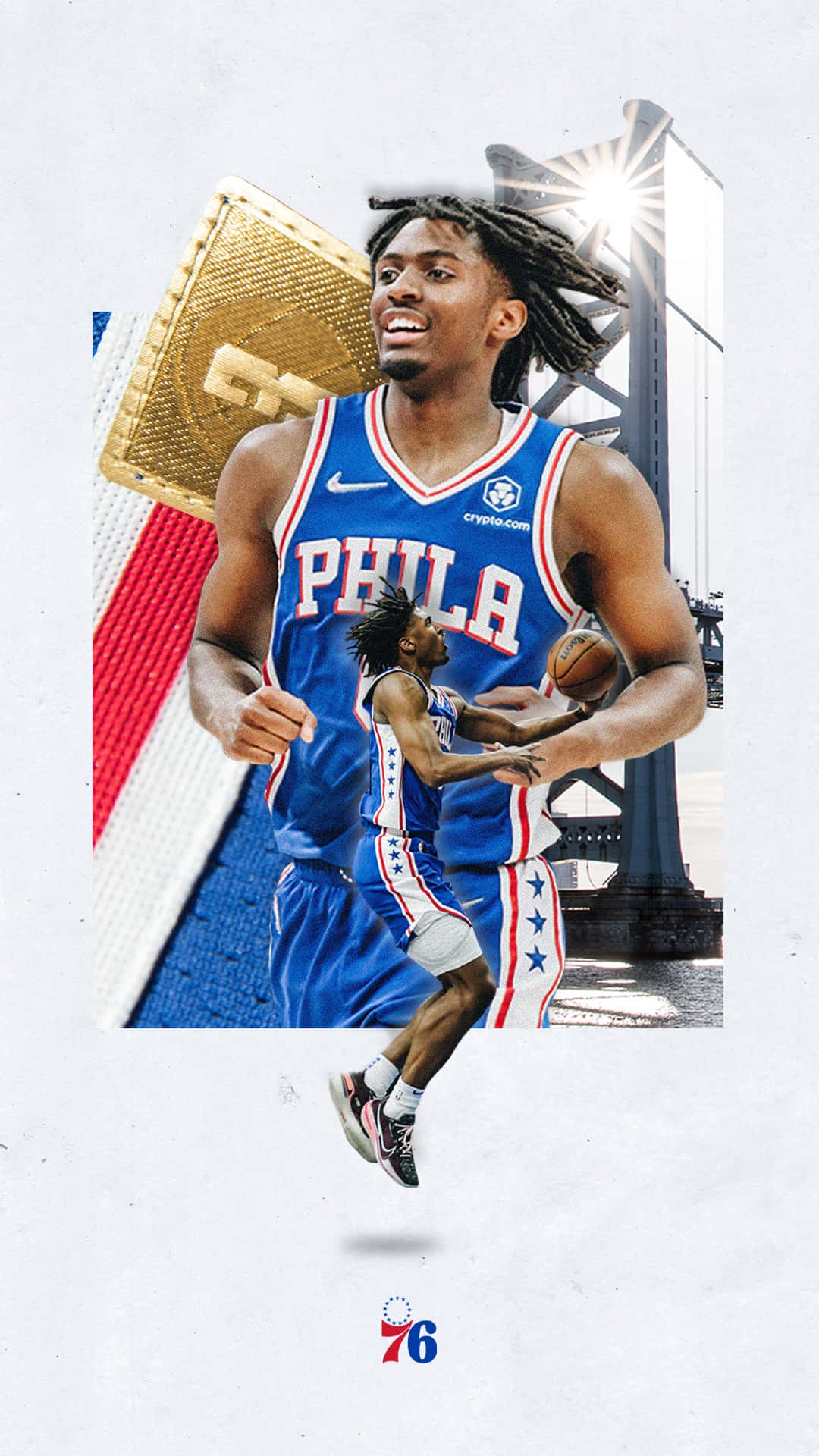 Show your team spirit with a 76ers Iphone! Wallpaper