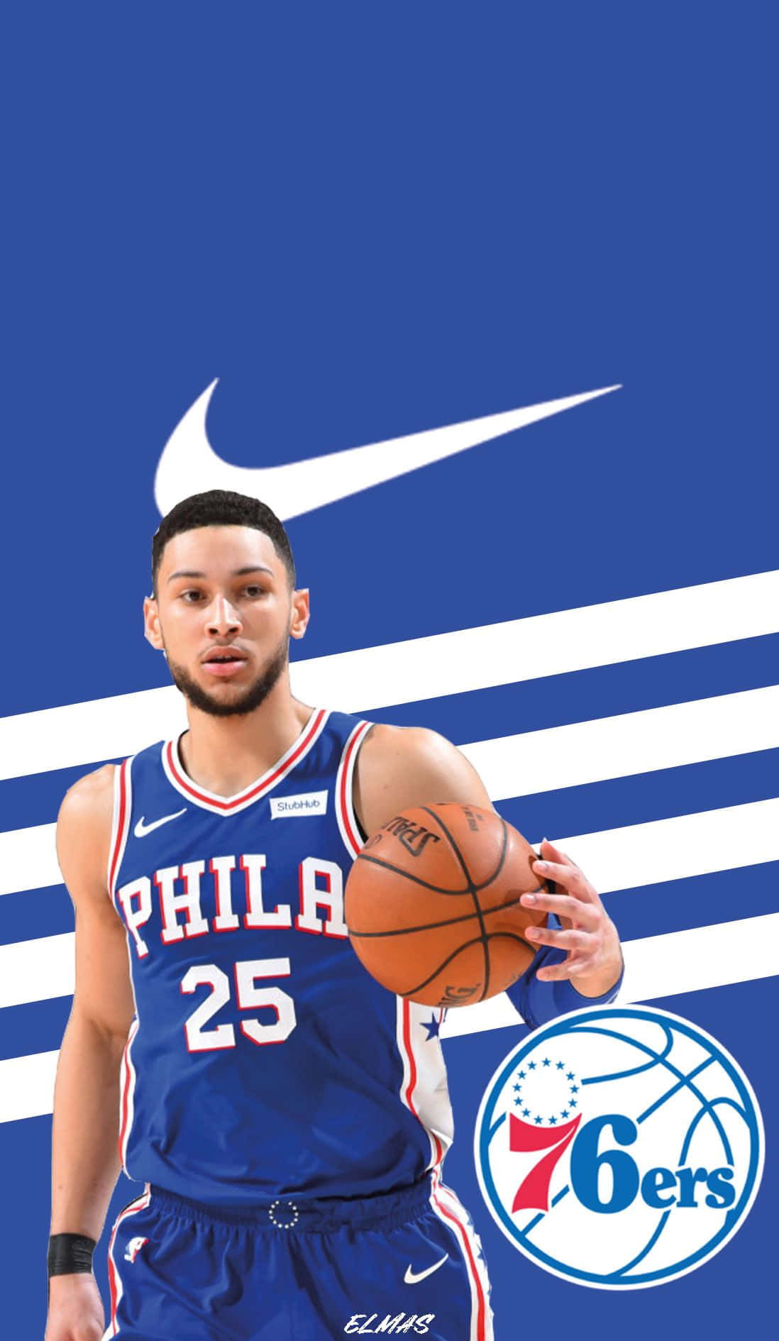 Stay up to date on the 76ers with the latest iPhone Wallpaper