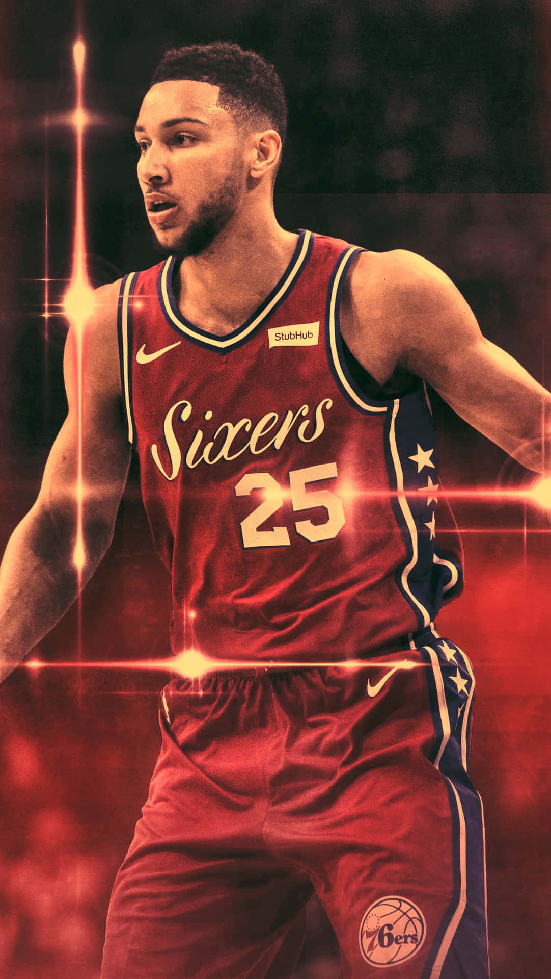 The Perfect Phone for a 76ers Fan Wallpaper