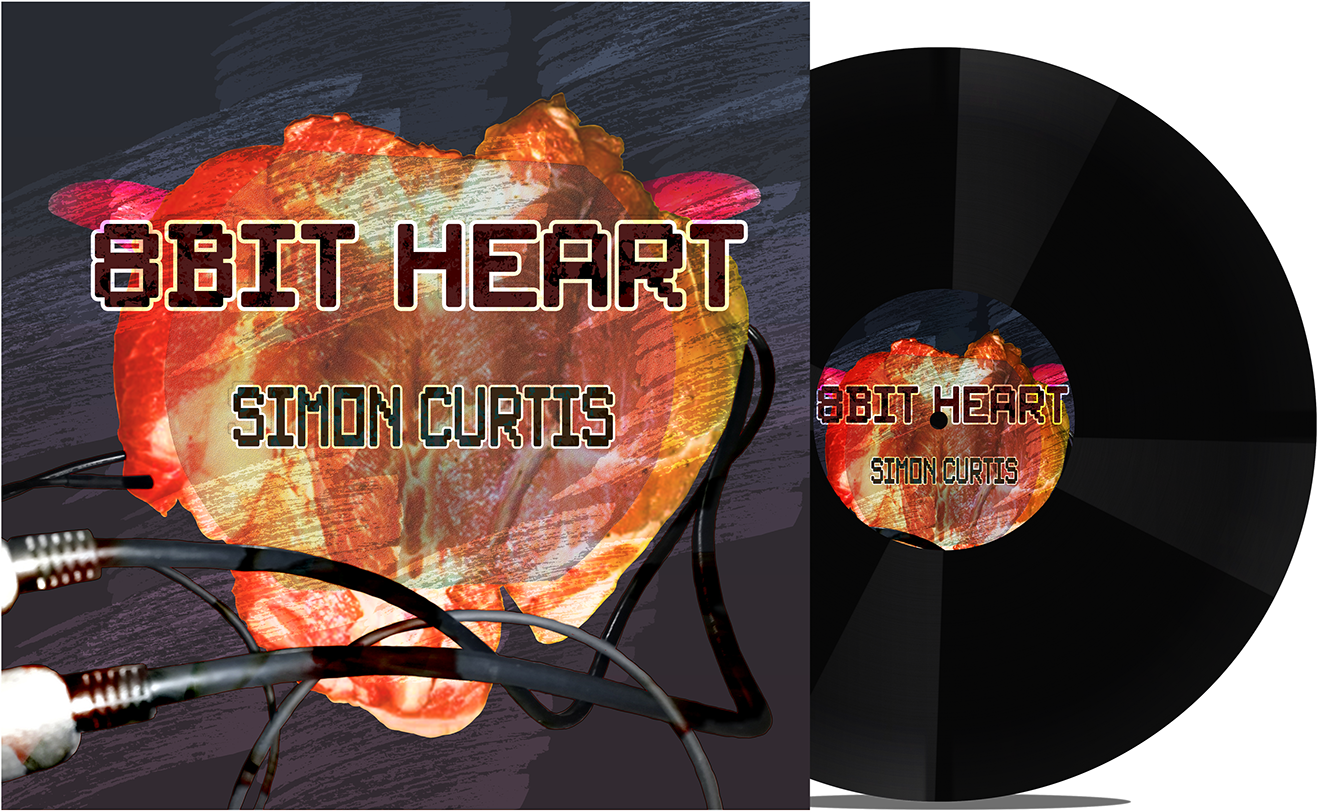 8 Bit Heart Simon Curtis Vinyl Concept PNG