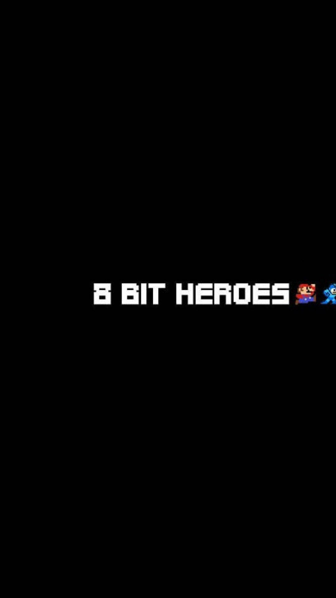 8 Bit Heroes Gamer Phone Wallpaper