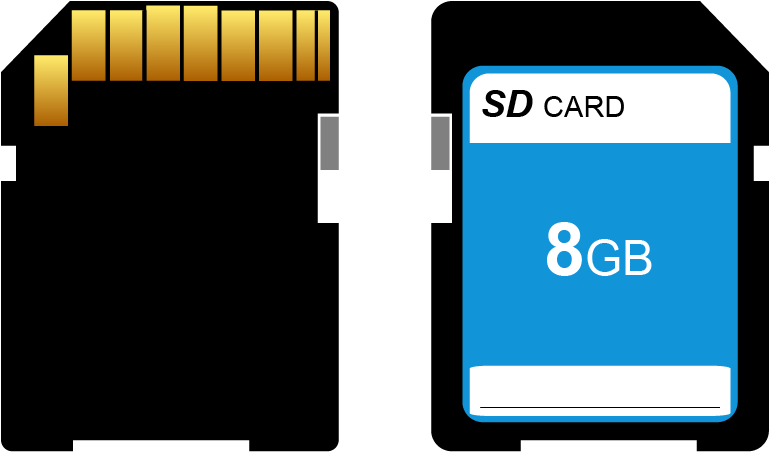 8 G B S D Card Vector Illustration PNG