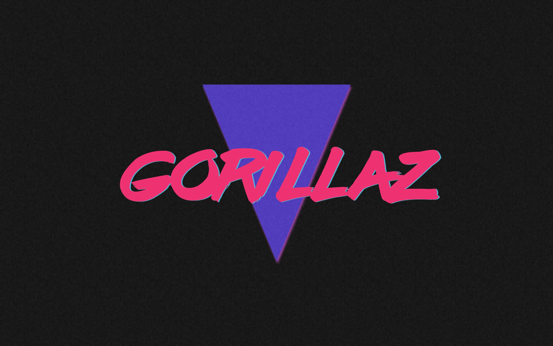Gorillaz Band 80s Aesthetic Name Design Wallpaper