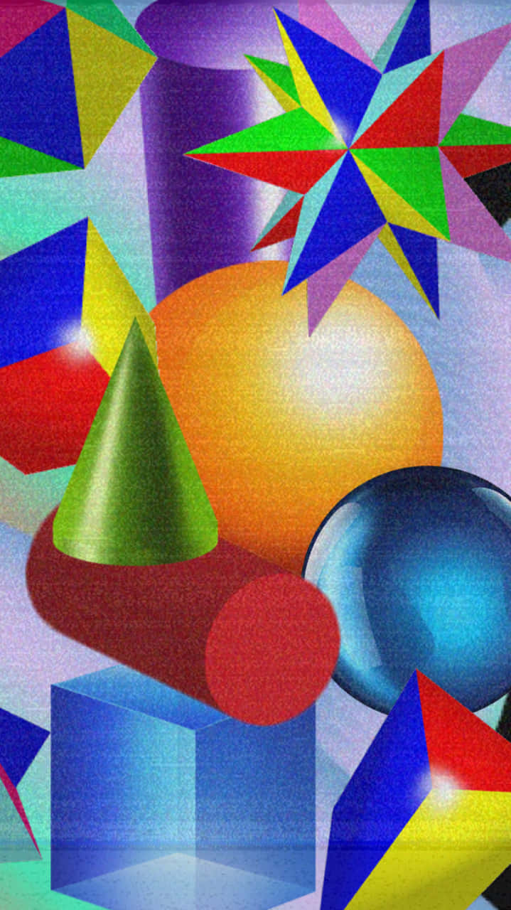 Enfärgstark Abstrakt Målning Wallpaper