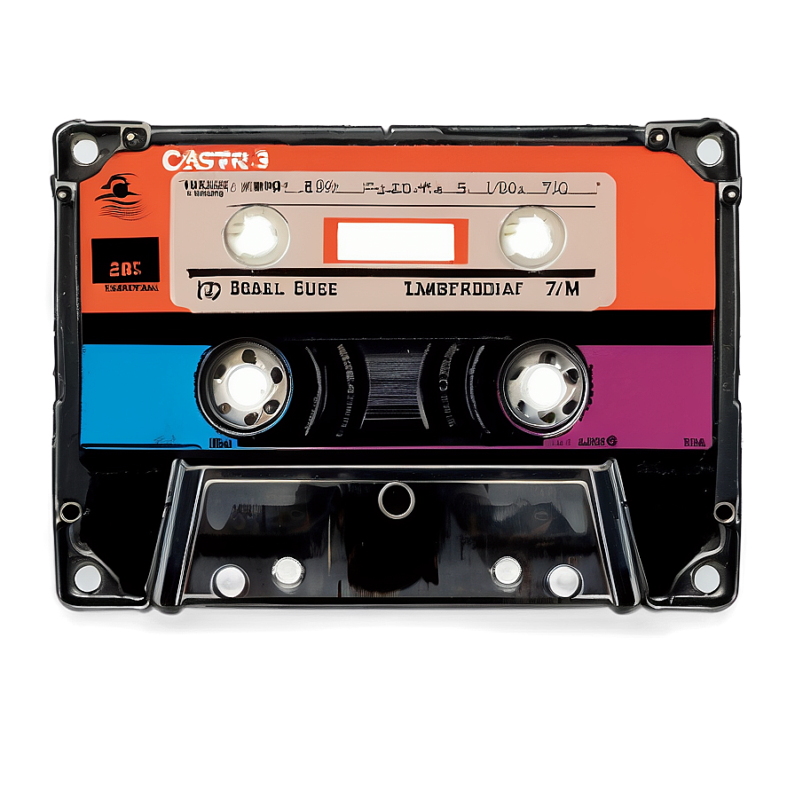 80s Cassette Tape Png 05252024 PNG