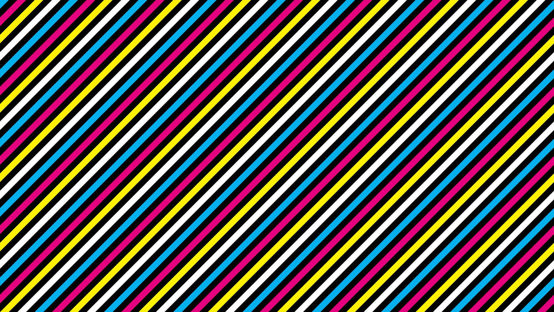 A colorful diagonal stripes 80s wallpaper.