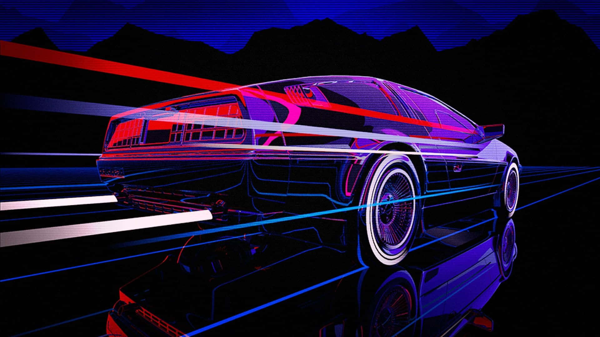 Turn Up the Heat With 80s Neon Wallpaper
