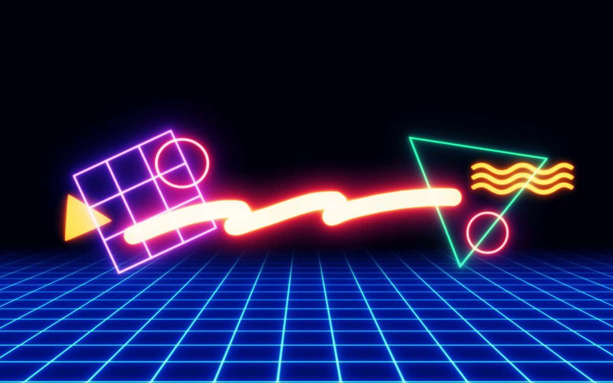 Electric Nights of the 80s Wallpaper
