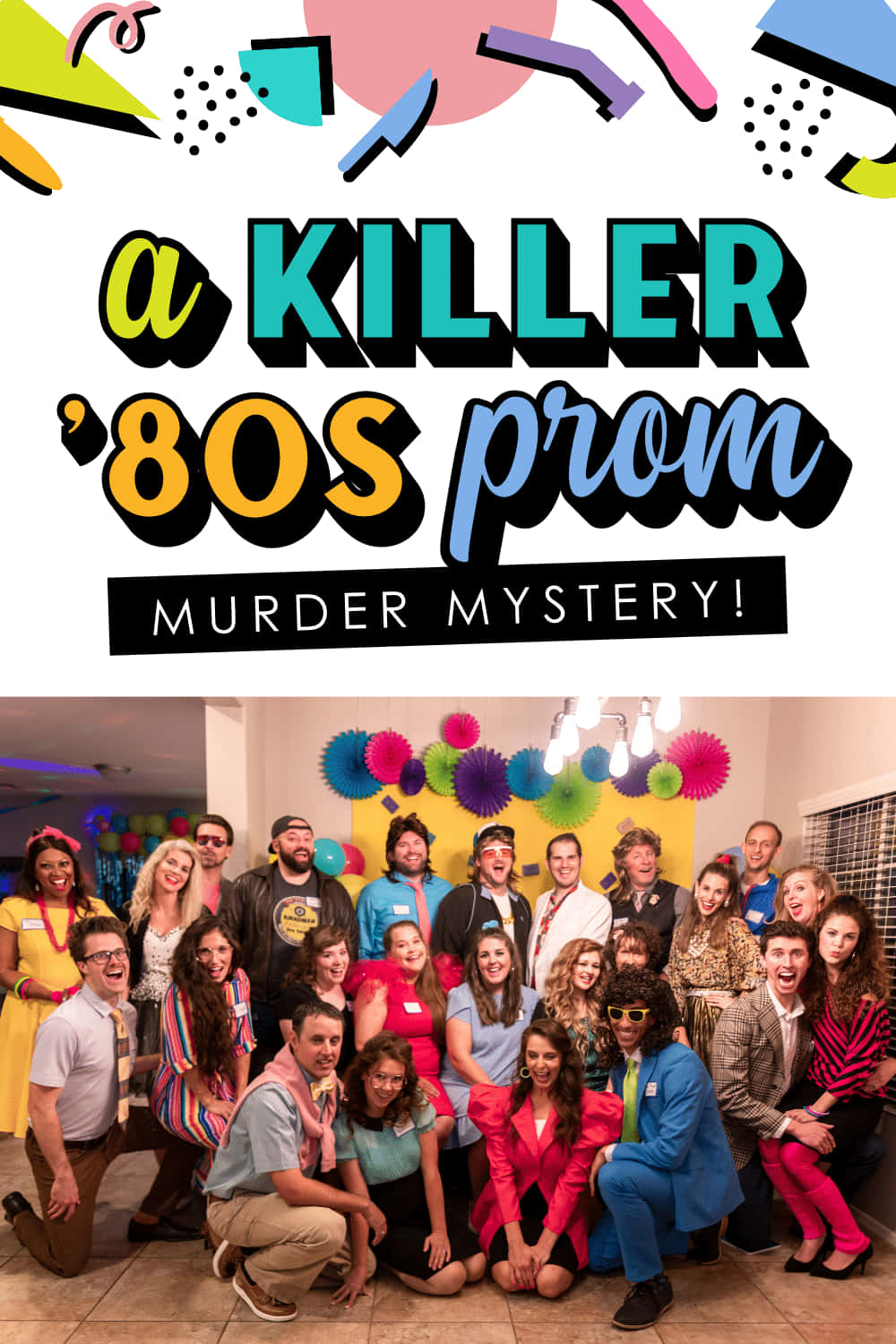 80s Prom Murder Mystery Invite Picture