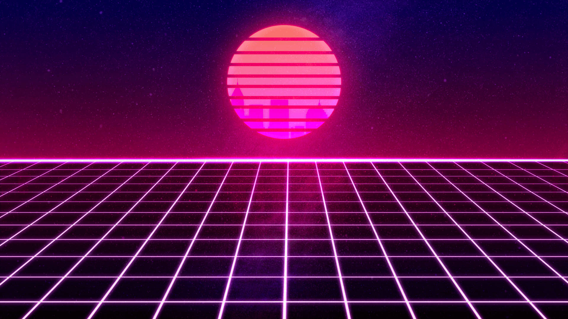80s Retro Neon Background Wallpaper