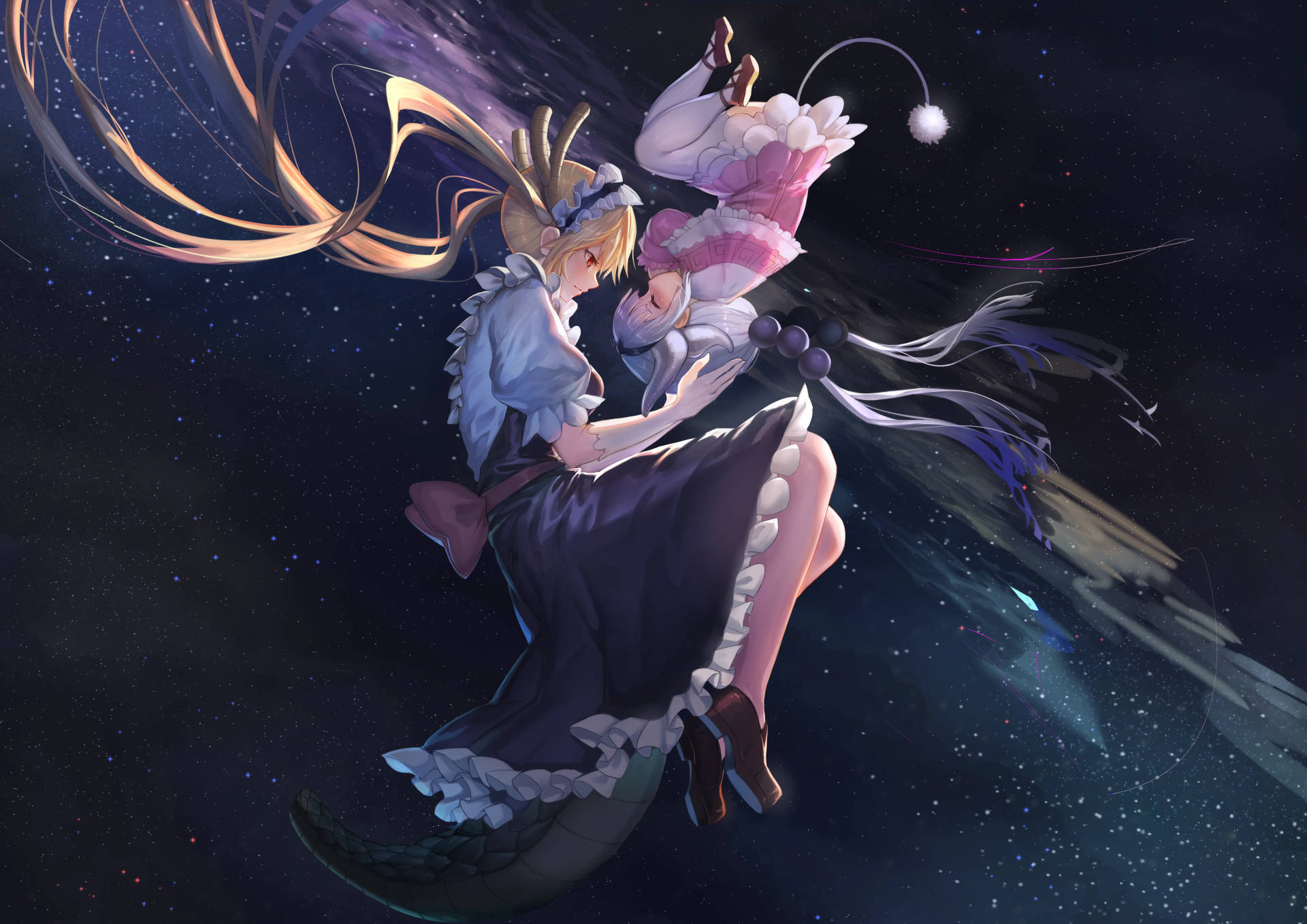 8k Anime Dragon Maid Background