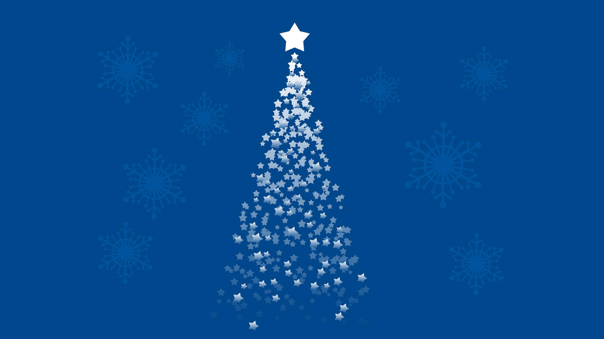 8k Christmas Tree Star Vector Wallpaper