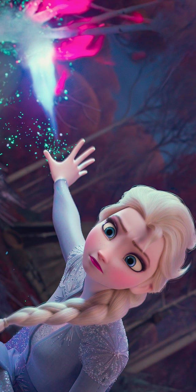 8K iPhone Elsa In Frozen Wallpaper