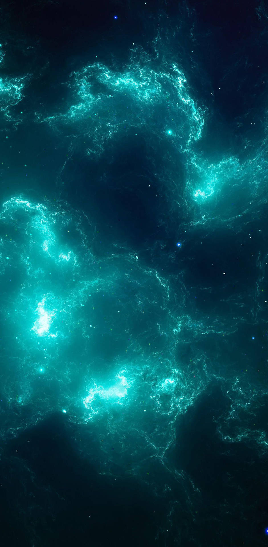 8k Iphone Nebula Blue
